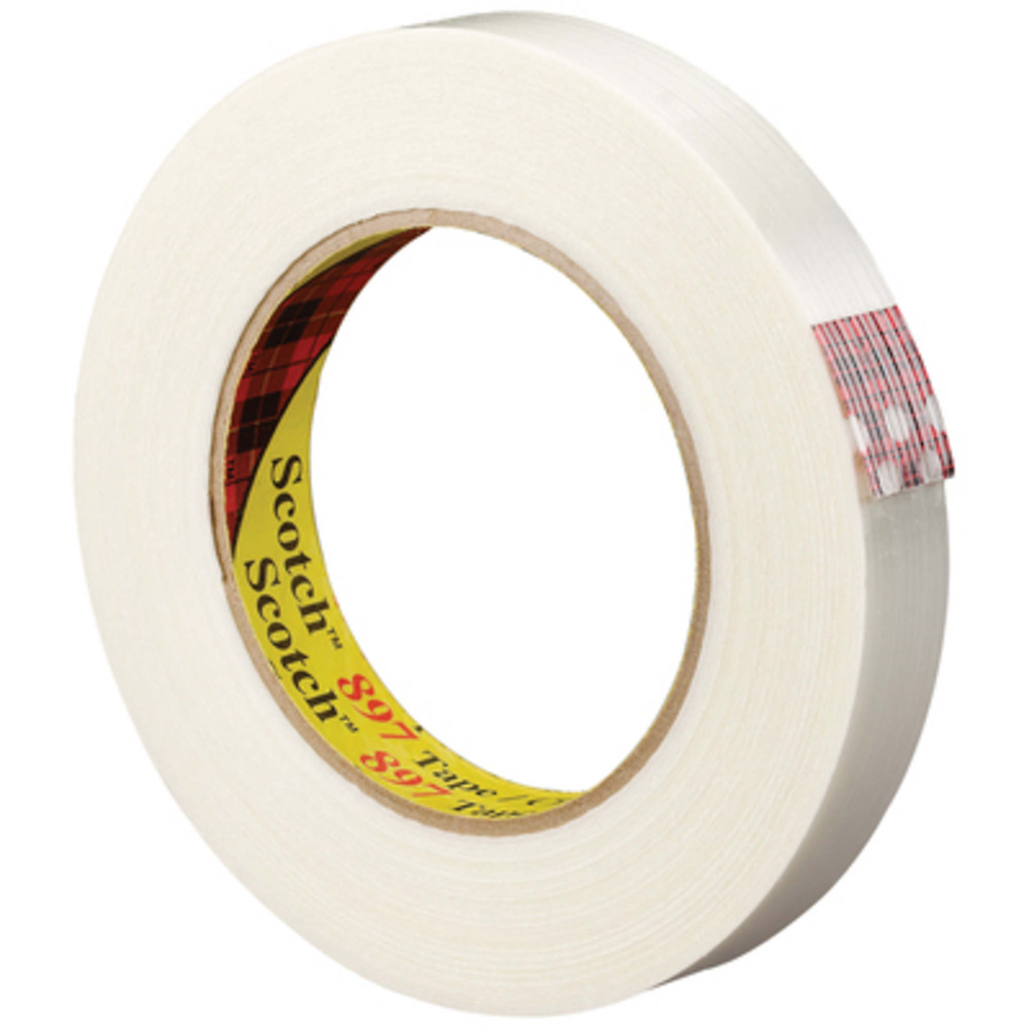 Scotch Filament Tape - 1in. x 60 Yds., 6.0 Mil, Synthetic Rubber Adhesive, Clear, Model# T915897